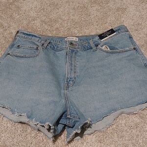 Abercrombie & Fitch Curve Love Shorts- 90s Relaxed Cutoff Short